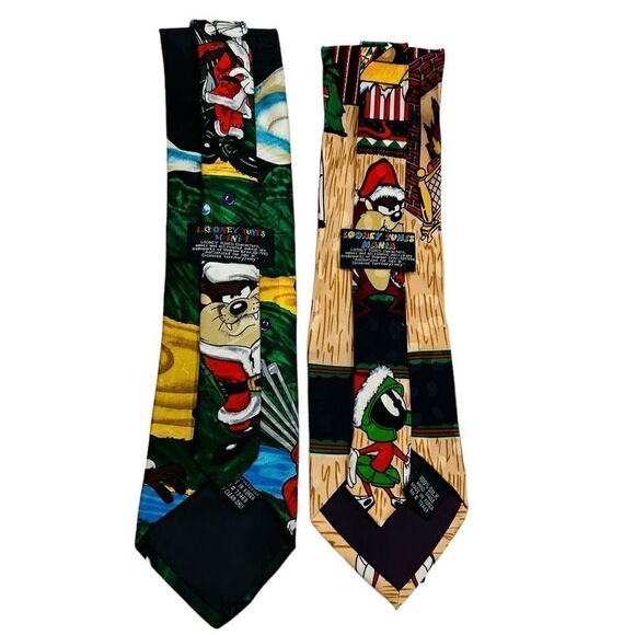 Looney Toons Christmas Ties (set of 2) - Picture 3 of 5
